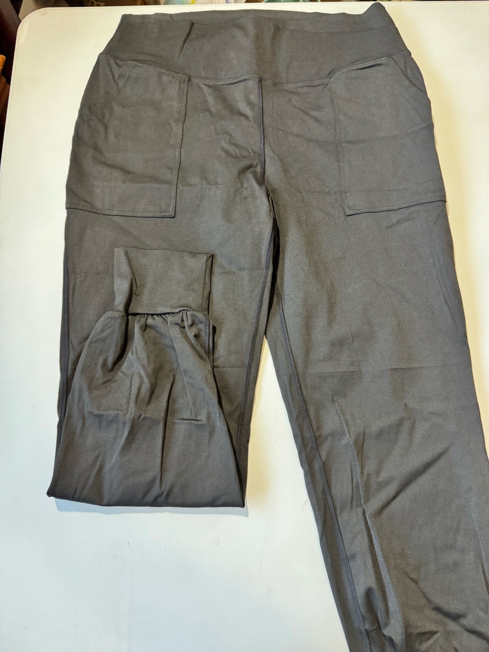 High-Rise Black Pocket Leggings for Women